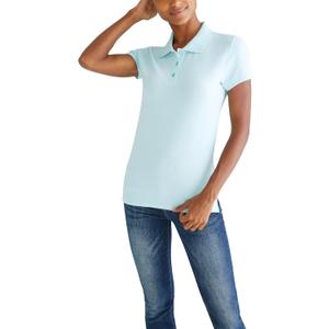 Aeropostale Women's Aero Uniform Polo Short Sleeve (Blue, XXL)