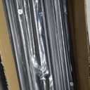 GXOACKJ Double Curtain Rods for Windows 72-144 inch, 1 Inch Black Adjustable Around Heavy Duty Decorative Drapery Rod For Room