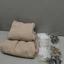 Burlywood Birch Linen Kitchen Curtains 45 Inches Long 2 Sets Basement Curtains for Small Window Pinch Pleated Back Tab Linen Blend Short Boho Semi Sheer Back Tab Cafe Drapes for Bay Windows 40x45