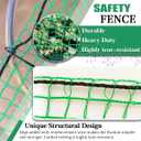 Temporary Fence Plastic Mesh Fencing, 4FT x 100FT Garden Bird Netting Safety Fence Snow Fence, Construction Fencing for Deer, Pet, Rabbits, Chicken, Dogs, Animal Barrier, Green