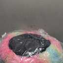 ShinHye Cat Bed Round Plush Fluffy Hooded Cat Bed Cave, Cozy for Indoor Cats or Small Dog beds, Soothing Pet Beds Doughnut Calm Anti-nxiety Dog Bed - Waterproof Bottom Washable (20×20inch, Multicolor)