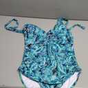 Tummy Control One Piece Swimsuits - Women Halter Bathing Suit 2025 Twist Front Cut Out Full Coverage Swimwear, XL