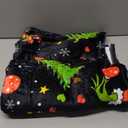 Merry Christmas Black Plaid Blanket Soft Flannel Fleece Throw Blankets Elk Snowman Tree Blanket Lightweight Cozy Warm Fuzzy Plush Blankets for Bed Sofa Living Room Home Decor Gifts, 50"x60"