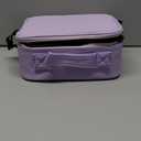 Jadazror Travel Makeup Bag with Lighted Mirror, Makeup Organizer Bag with 3 Color Modes Adjustable Brightness, Makeup Bag with Mirror and Lights Portable Cosmetic Bag Tools Accessories Gift (Purple)