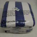 Genovega Cotton Oversized Beach Towel - Extra Large 40"X70" Plush Thick Pool Towel, XL Fluffy Multi Blue Beach Towels Stripe Swimming Towel for Adults Mens Women 6 Pack