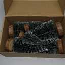 6 PCS Bottle Brush Christmas Trees Mini Christmas Trees Table Top Pine Trees Small Sisal Trees for Christmas Decorations