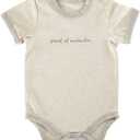 Stephan Baby baby-boys Inspirational Heather Snapshirt Style (1 Count (Pack of 1), Proof of Miracles)