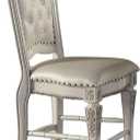 Acme Vendome Wooden Counter Height Chairs in Antique Pearl (Set of 2)