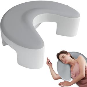 Side Sleeper Pillow for Adults, Side Sleeper Pillow with Arm Holes -arm Pillow, 2Pcs Pillowcase, Ergonomic Memory Foam Pillow for Cervical, Neck, Shoulder & Rotator Cuff Pain Relief