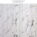 Polyester Shower Curtain Elegant Silver Hot Stamping Marble Pattern Waterproof Shower Curtain for A Luxurious Bath Experience