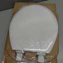 Mayfair NextStep2 Toilet Seat with Built-In Potty Training Seat, Slow-Close, Removable that will Never Loosen, Round, White