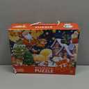 Christmas Jigsaw Puzzle for Kids Ages 3-5 4-8 Year Old and Up Jumbo 72 Piece Reindeer Floor Puzzle Fancy Toddler Learn Educational Toys Gift Box