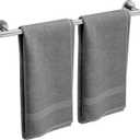 Brushed Nickel Towel Bar, 24 Inch Bathroom Towel Rack, Towel Holder Wall Mounted, Thicken SUS304 Stainless Steel Towel Rod Modern Home Decor (Total Length 26 Inch)