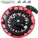 Abliubale GX160 Pull Start Assembly Compatible with Honda GX120 GX200 5.5HP 6.5HP Engine Replacement Parts 28400-Z4M-306ZB 27400-Z1T-702 Recoil Starter Pull Cord (Curved Steel Rod Pawls)