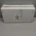 U-QE 100 Piece Ivory Scalloped Plastic Plates for Party with Gold Rim - Plastic Party Plates Disposable Heavy Duty - High End Disposable Plates Include 50pcs Dinner Plates 9"&50pcs Dessert Plates 6.5"