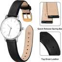 ANNEFIT Watch Bands for Men Women, Top Grain Leather Watch Strap with Quick Release, Band Width 12mm 13mm 14mm 16mm 18mm 20mm 22mm