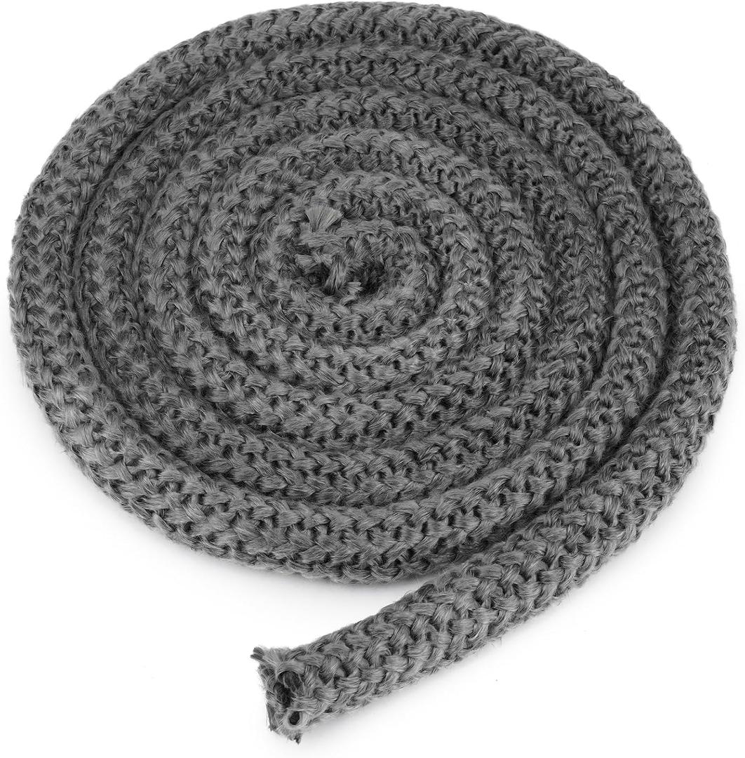 Stanbroil Wood Stove Gasket, 3/4" x 84" Graphite Impregnated Fiberglass Rope Seal, Gasket Rope Replacement Kits for Wood Stove Door