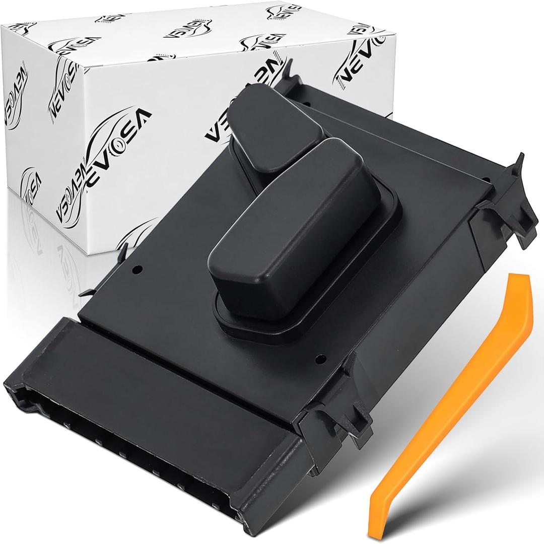 Power Seat Switch Driver Side Compatible with Jeep Grand Cherokee 2005-2022 Cherokee Commander Ram 1500 2500 3500 Dodge Charger Challenger Grand Caravan Chrysler 300 Sebring Repalce# 56049433AG