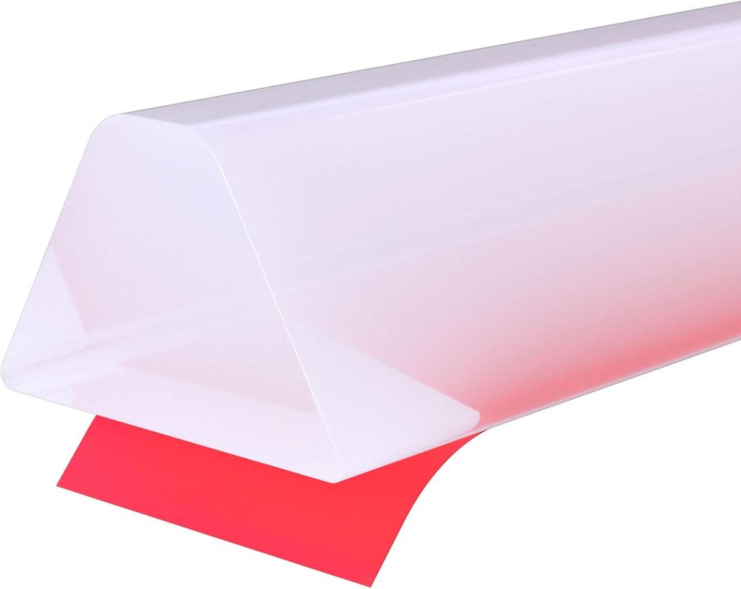 39 Inch Collapsible Shower Water Dam, Shower Threshold Water Dam Shower Barrier, Dry and Wet Separation Door Dam Water Stopper Kitchen Shower Threshold Silicon Water Blocker(Mini Trapezoid) (Transparent)