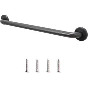 Safety Grab Bar - ADA Handrail for Shower Bathroom Home/Type 304 Stainless Steel/Elderly Handicap/Knurled Grip/Oil Rubbed Bronze / 24"
