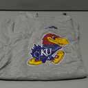 Adidas Men's NCAA Fresh Team Logo TShirt, Medium Grey Heather/Kansas University, Small