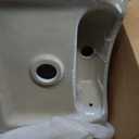 Small Vessel Sink 15"x12" Wall Mount Bathroom Sink Rectangular White Porcelain Ceramic Mini Floating Tiny Bathroom Wall Mounted RV Sink, 15.3"x12" Wall Mount