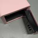 0.23 Cubic Feet Safe Box, Small Safe W/Fireproof Bag, Keys & Pass Code, Digital Electronic Security Money Box for Cash, Document, Home, Office, Hotel Use, Pink, 6.69"D x 9.06"W x 6.69"H