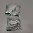 2 x White Curtain Wire Hanging Cord with Self-Adhesive Hook and Eyes for Net Curtain Rods (4 Meter)
