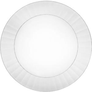 Party Essentials Deluxe Quality Hard Plastic 70 Count Round Party/Dessert Plates, 6-Inch, Clear
