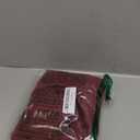 July Joy Semi Linen Look Sheer Curtains for Bedroom, Living Room Grommet Light Filtering Solid Voile Window Curtains, Set of 2 Panels (52 x 84 inch, Burgundy)