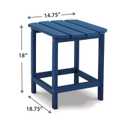 Signature Design by Ashley Outdoor End Table, Blue Patio Side Table, 14.63" W x 18.75" D x 18" H
