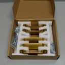 Goo-Ki Brushed Gold Cabinet Cup Pulls Bin Drawer Pull 2.52"(64mm) c-c,6 Pack Bar Channing Cup Handles Zinc Alloy Kitchen Hardware,9628LSJ-64