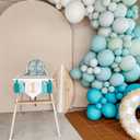 The Big One Highchair Banner - Sea Blue High Chair banner, Surf Beach First Birthday Decor Tassel, Under the Sea 1st Birthday High Chair Banner for Cake Smash, Photo Props
