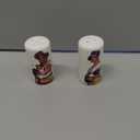 Ceramic Salt and Pepper Shakers Set - Cute Salt Shaker and Pepper Shaker for Kitchen Table Decor - Vintage Style Farmhouse Salt & Pepper Dispenser (White)