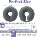 Loflaze Soft Inflatable Dog Cone Collar Alternative After Surgery - Dog Neck Donut E Collar for Large Medium Small Dogs Cats Post Surgery - Recovery Collar to Stop Licking - Grey, M+