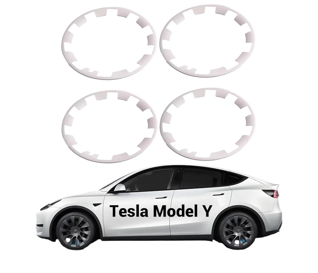 4PCS 19 Inch Model Y Tire Trim Rings, Wheel Rim Protectors, Hubcaps Rim Covers Anti-Scratch ABS Rim Guard Rim, 20" Model Y Exterior Accessories