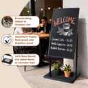 SELEAD Magnetic Chalkboard with Floor Stand, 20”x45” Large Sidewalk Board