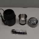 SHARDOR Adjustable Coffee Grinder Electric, Super Silent Electric Coffee Bean Grinder with Time-Memory Adjustment and Multi-Functional Stainless Steel Cup for Spices, Herbs, and Nuts Grinding, Gray (1 Bowl, Dark black)