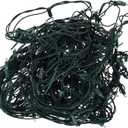 Vickerman 120-Light 4-Feet by 6-Feet LED Cool White Green Wire Wide Angle Net