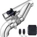 3 Inch Electric Exhaust Cutout with Elbow Valved Muffler Valvetronic Exhaust Valve Kit
