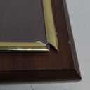 8.5x11 Diploma Frame Real Wood with Gold Trim, Mahogany Frame with Real Glass