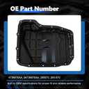 AUCERAMIC 265-870 Transmission Oil Pan with Drain Plug for Ram Dodge Jeep | for 2011-2018 Ram 1500 2500 3500 Dakota, Dodge Dakota Durango, Jeep Commander Grand Cherokee 265870 4736676AA