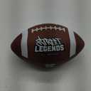 Street Legends Youth Football for Kids: Size 7 Rubber Football for Training, Practicing, Recreational Play- Kids Football (Brown/White)