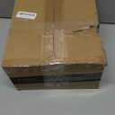 Floor Lamp, LED Standing Lamps with White Plastic Shade, Black Modern Torchiere Floor Lamp, Tall Lamps for Living Room Dorm, Bulb not Included