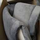 Baby Play Mat for Floor,1.3" Thick Elasti-Foam 50"50" Playpen Mat for Tummy Time,Water Repellent Soft Coral Velvet for Toddler,Infant,Kids,Non-Slip Backing Safe for Crawling(Dark Grey)