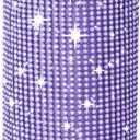 Diamond Water Bottle Bling Rhinestone Stainless Steel Thermal Bottle Refillable Insulated Glitter Water for Women Girls Gifts, Tumblers 1000ml32oz,Purple