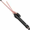 3/8 Inch Small Curling Iron Wand for Short & Long Hair, 9mm Ceramic Small Barrel Curling Iron for Tight Curls Skinny Curling Wand with 5 Adjustable Temps, Heat Resistant Glove Included