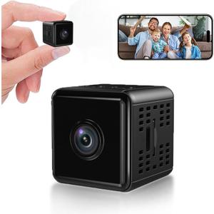 Hidden Cameras -WiFi Wireless -Nanny Cam -1080P HD Security Camera-Best Mini -Car Cameras for Surveillance-Surveillance Camera with Motion Detection and Night Vision (Black)