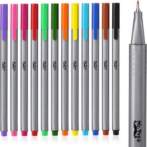 Mr. Pen- Fineliner Pens, 12 Pack, Pens Fine Point, Colored Pens, Journal Pen, Bible Journaling Pen, Journals Supplies (Assorted Colors)
