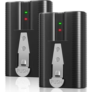 Doorbell Battery 2 Pack 6040mAh for Ring Doorbell Camera 2/3/4/3plus,Stick-Up Cam (2nd & 3rd Gen),Spotlight Cam,3.65V Rechargeable Upgraded Lithium Li-ion Batteries
